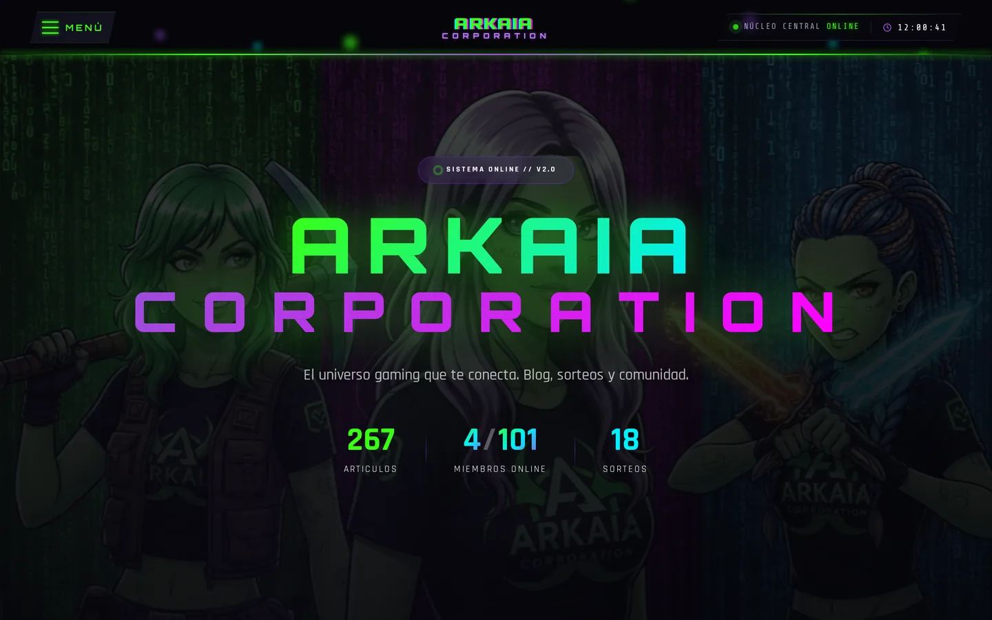 Arkaia Corporation — Comunidad gaming